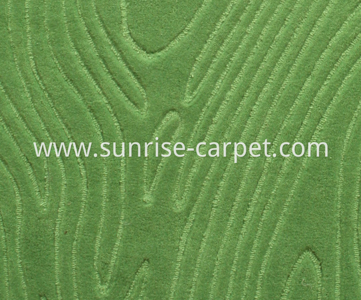 Hand Tufted Carpet Cut Pile and Loop design